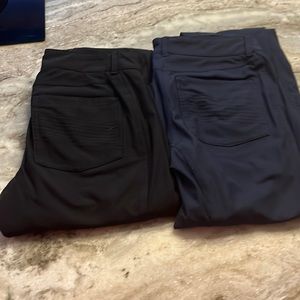 2 pair lululemon dress pant black and navy